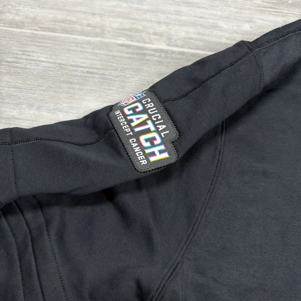 Tennessee Titans Nike NFL‎ Crucial Catch Therma Pullover Black Hoodie Men's Mdn